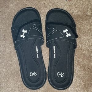Black Under Armour 4D foam sandals